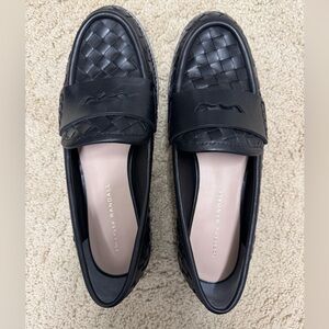 Loeffler Randall Black Woven Loafers